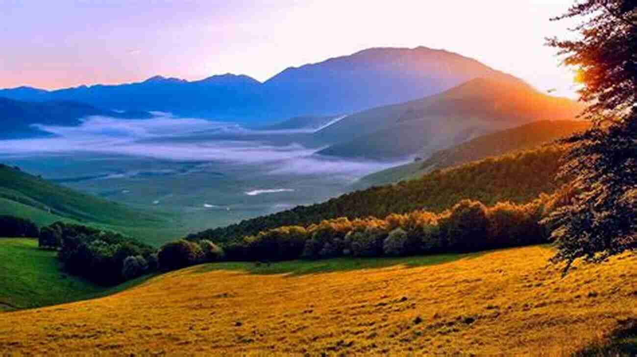 A Breathtaking View Of Umbria's Landscape A Winding Path To Umbria: The Silent Bridge Of Time