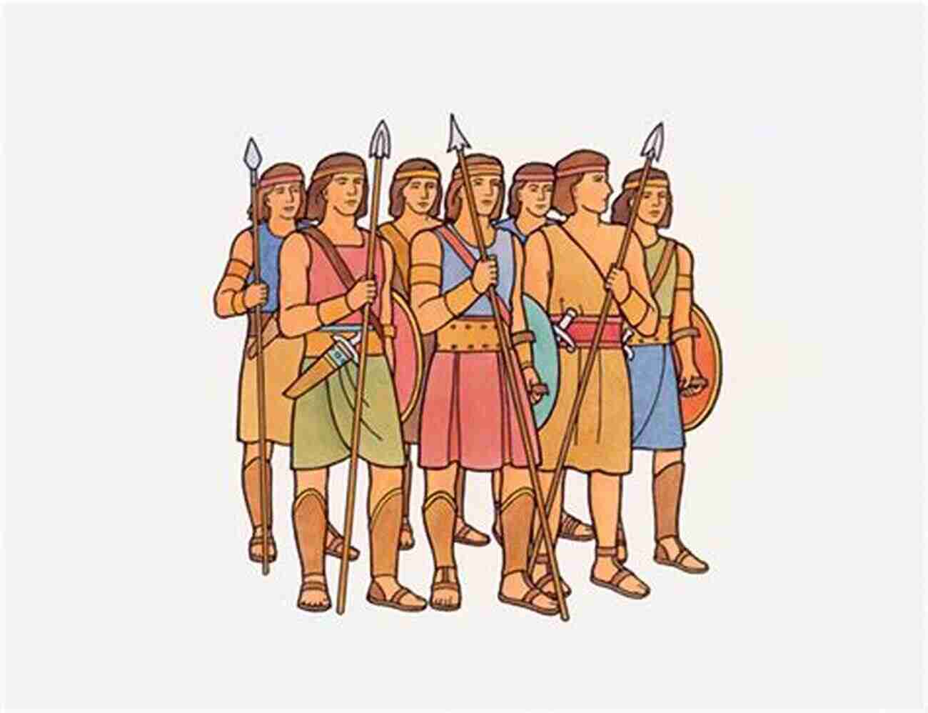 A Depiction Of The Seven Brothers In Arms Stripling Warrior Standing Together, Ready For Battle Brothers In Arms (Stripling Warrior 6)