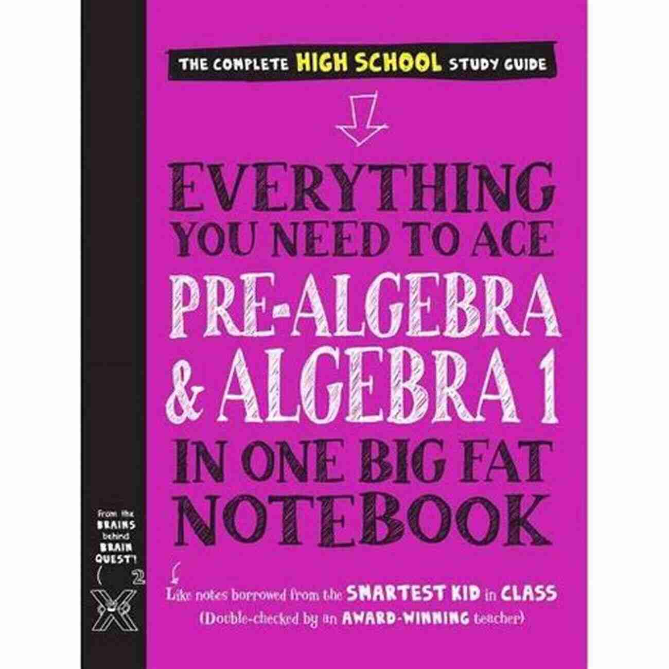 An Image Of A Big Fat Notebook Containing Pre Algebra And Algebra Topics Everything You Need To Ace Pre Algebra And Algebra I In One Big Fat Notebook (Big Fat Notebooks)