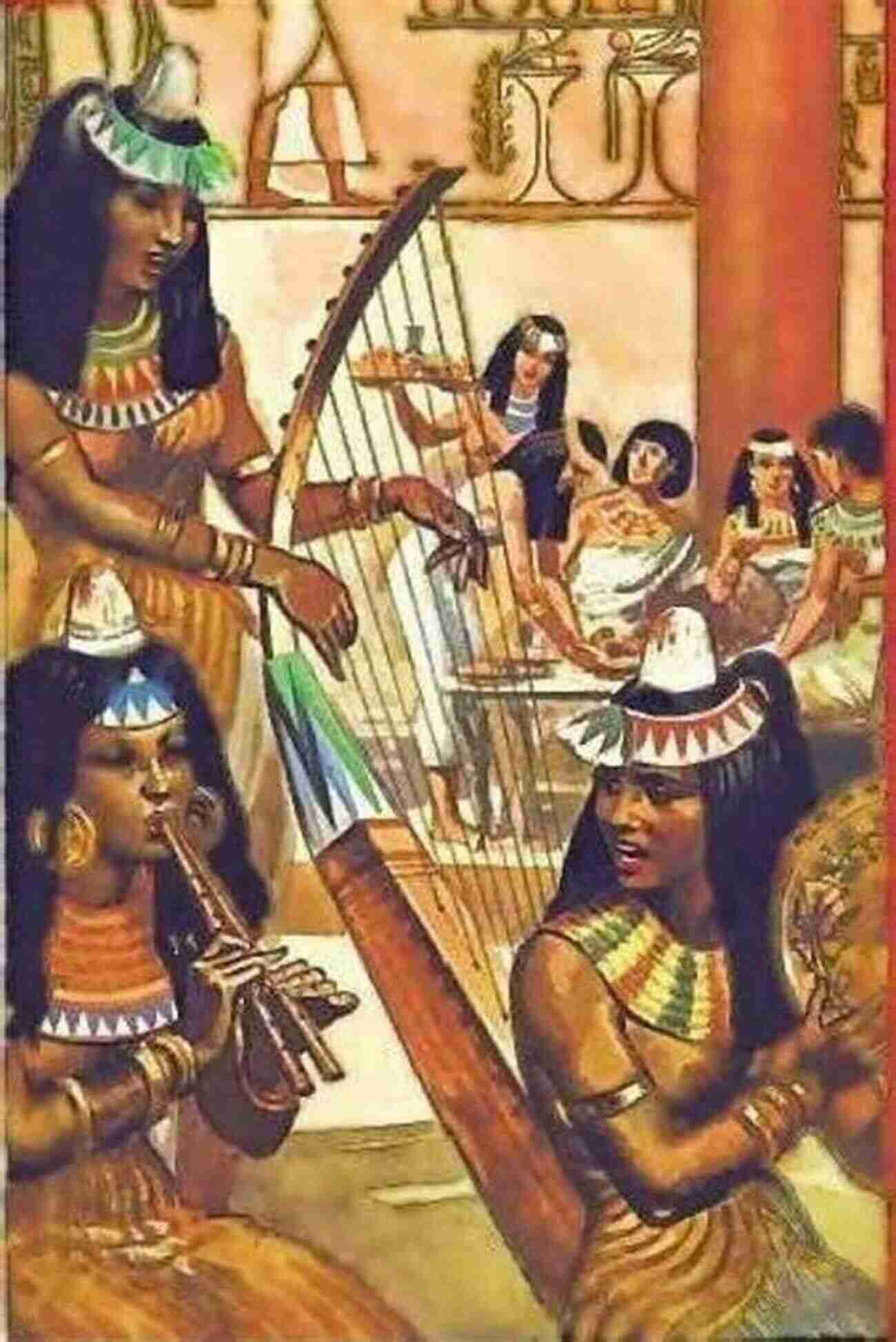 Ancient Egyptian Musical Instruments And Musicians Playing In A Grand Temple The Enduring Ancient Egyptian Musical System: Theory And Practice