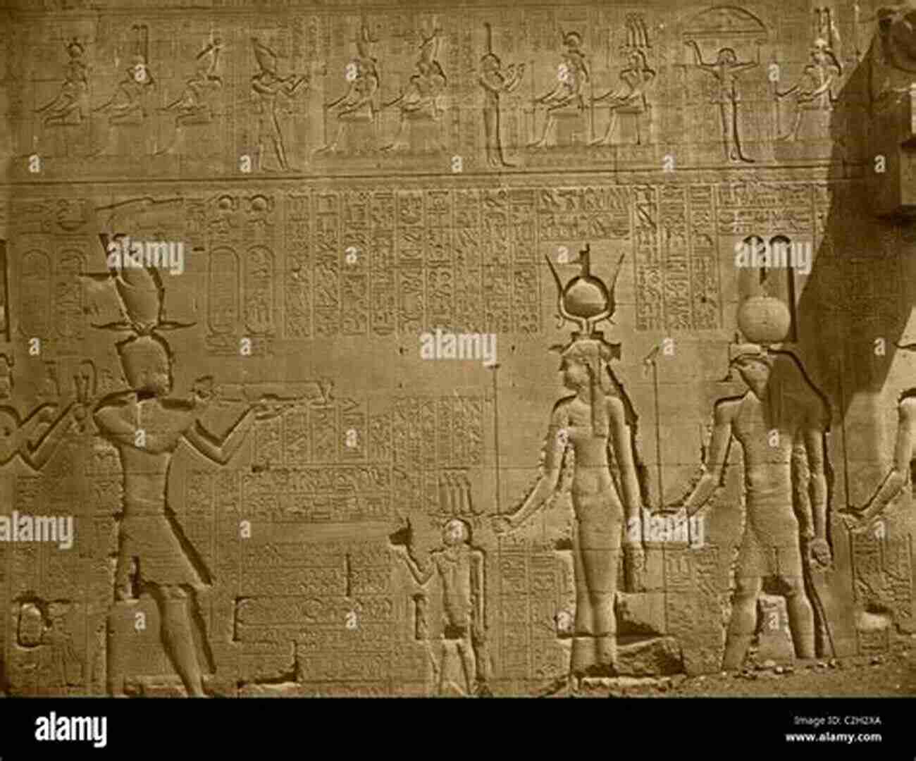 Ancient Hieroglyphics Covering The Walls Of An Egyptian Temple The Rosetta Stone: The Story Of The Decoding Of Hieroglyphics