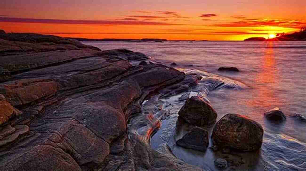 Breathtaking Sunset Over Georgian Bay In Midland Ontario, With Vibrant Hues Reflecting On The Calm Waters Midland Ontario 1 In Colour Photos: Saving Our History One Photo At A Time (Cruising Ontario 150)