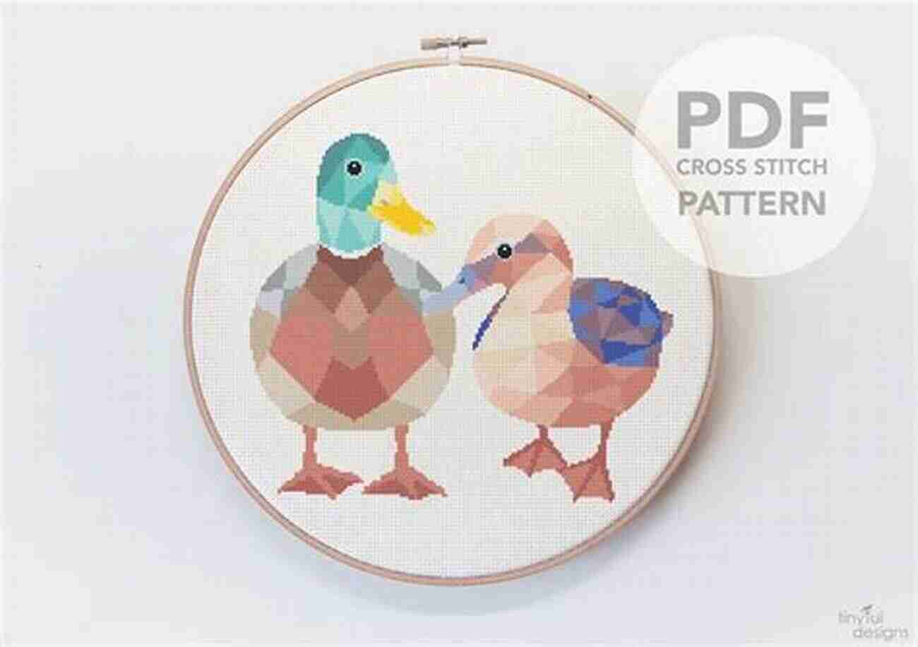 Completed Hatching Duck Cross Stitch Pattern Display Your Finished Masterpiece And Admire Your Hard Work! A Delightful Addition To Any Duck Lover's Home Decor. Hatching Duck Cross Stitch Pattern/ Chart: Contains Whole/ Half And Back Stitch Suitable For Putting In Cards/ Frames Etc