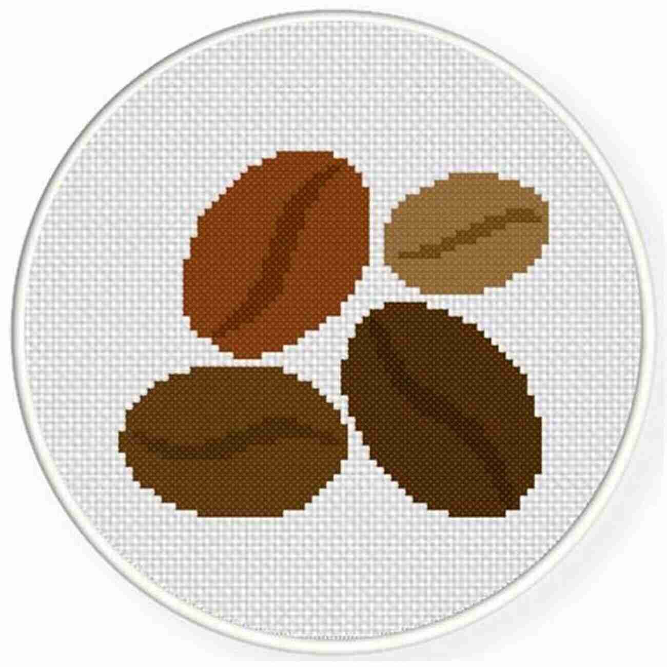 Cross Stitch Pattern Of Coffee Beans Cross Stitch Patterns For Beginners Need More Coffee Easy And Small For Adults Hand Embroidery Designs Edition Letters