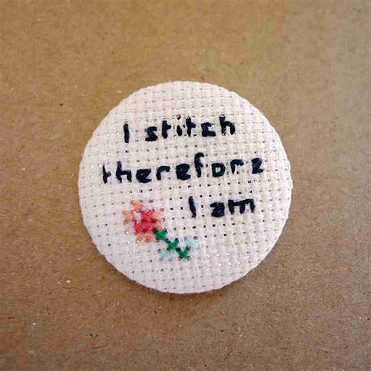 Cross Stitch Pattern With Funny Phrase 'I Stitch Therefore I Am' Cross Stitch Patterns With 26 Funny English Letters For Beginners Hand Embroidery Designs For Adults Edition