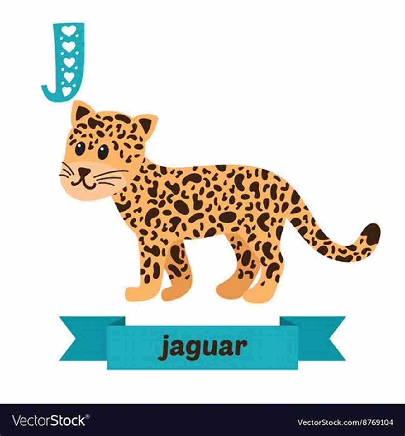 Cute Jaguar Monogram For Kids Alphabet Artwork Counted Cross Stitch Pattern: J Is For Jaguar Alphabet Monogram For Kids (Kids Are Heroes Series)