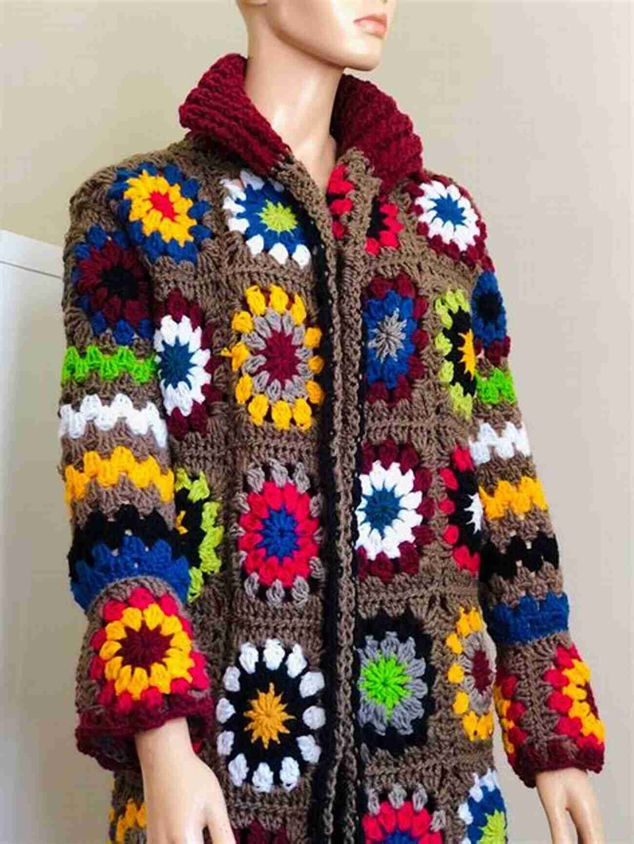 Flower Granny Square HOW TO CROCHET GRANNY SQUARE CARDIGAN: Crocheting Beautiful Square Cardigans With Different Patterns For Granny Square Cardigans Using A Step By Step Guides And Techniques