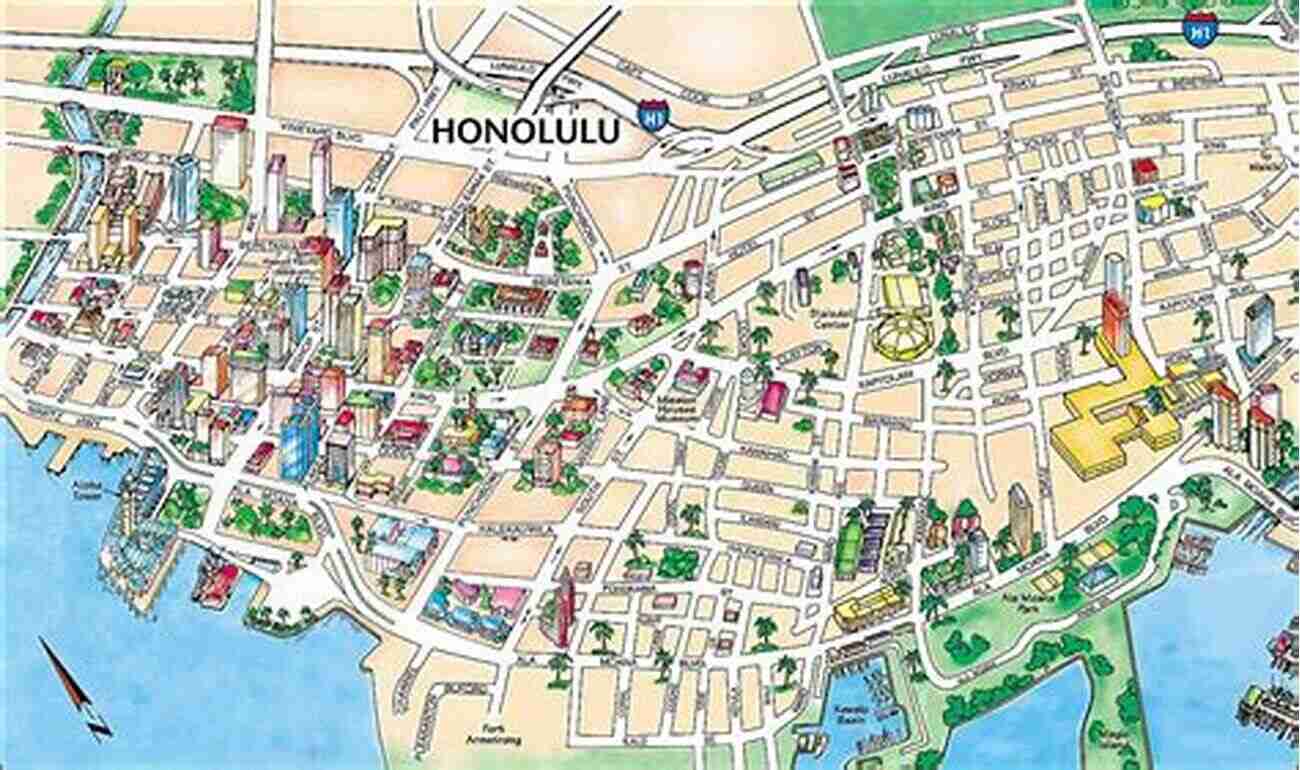 Honolulu Map A Walking Tour Of Honolulu Hawaii (Look Up America Series)