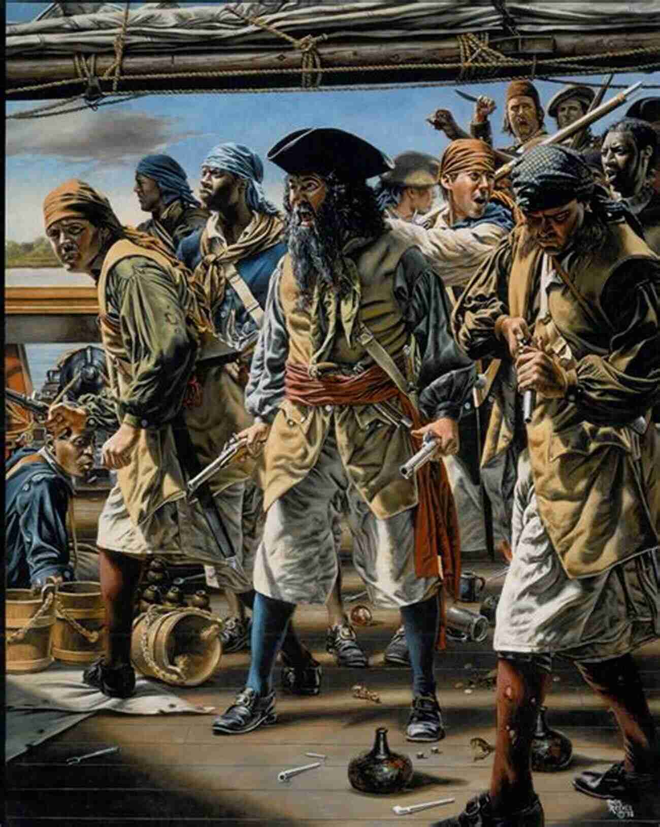 Illustration Of Pirates The Golden Age Of Piracy: The Rise Fall And Enduring Popularity Of Pirates