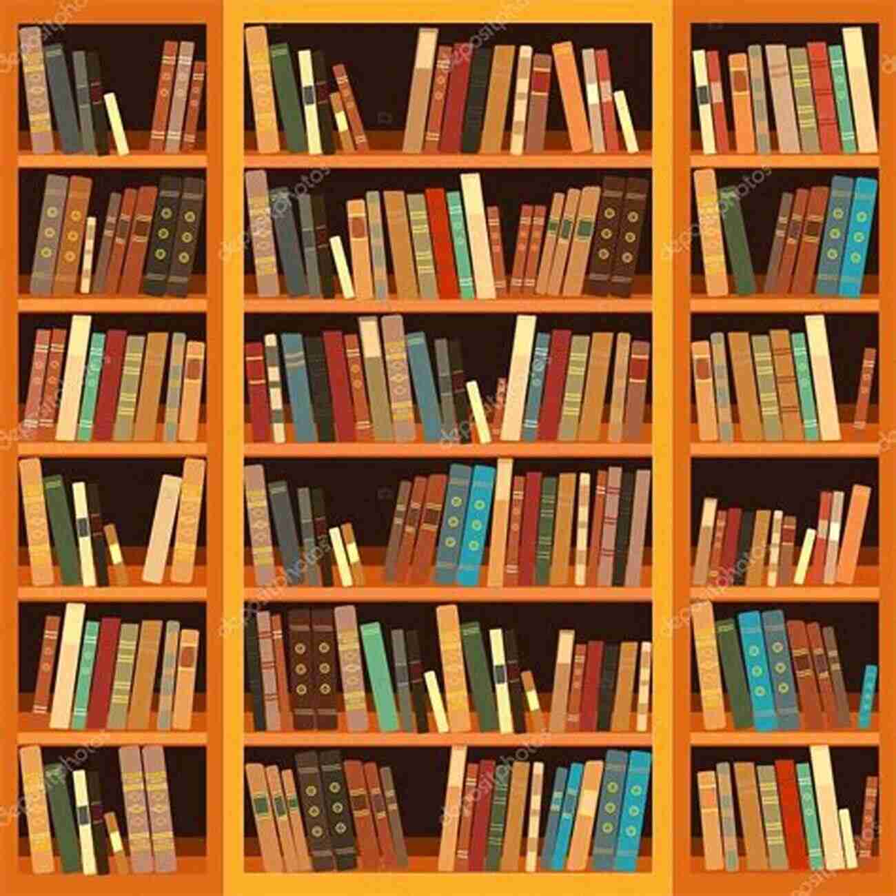 Illustration Of A Bookshelf Filled With Various Books Free Voluntary Reading Stephen D Krashen