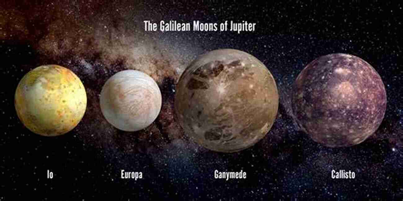 Jupiter's Moons An Artistic Representation Of The Mesmerizing Galilean Moons: Io, Europa, Ganymede, And Callisto Planet Jupiter Jane Kurtz