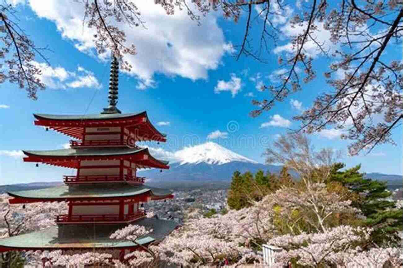 Majestic Mount Fuji With Cherry Blossoms In Full Bloom Japanese Beautiful Nature Kanji (Japanese Beautiful Kanji 1)