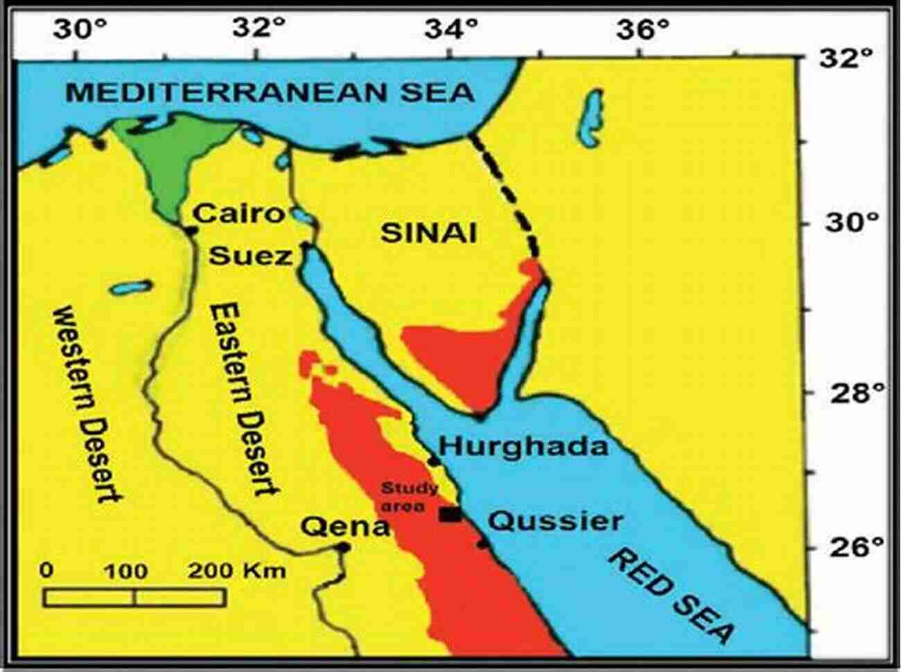 Map Of Egypt Eastern Desert The Red Land: The Illustrated Archaeology Of Egypt S Eastern Desert