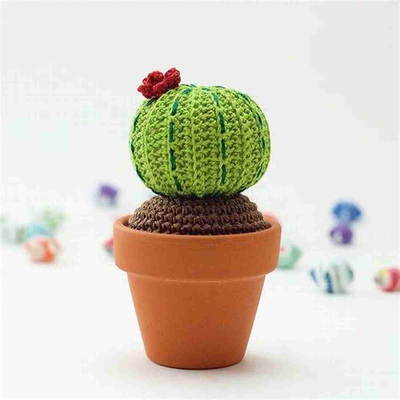 Mini Barrel Cactus Crochet Pattern Knotmonsters: Cactus Garden Edition: 12 Amigurumi Crochet Patterns