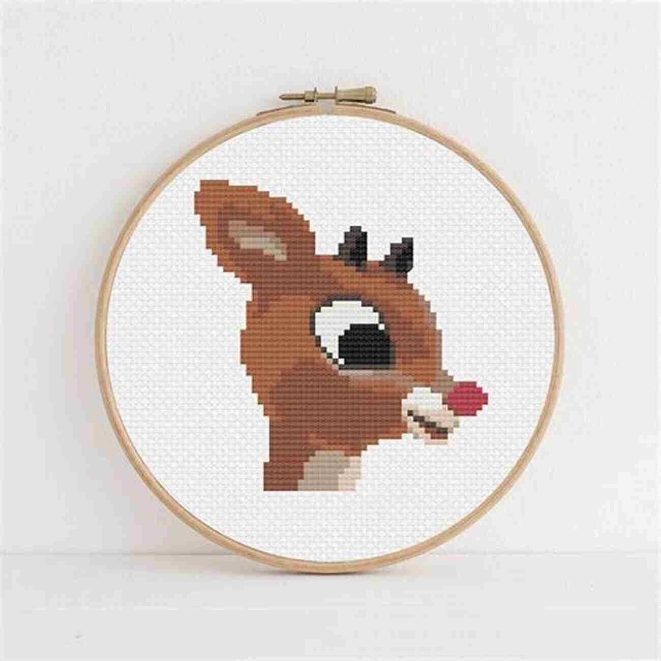 Rudolph The Red Nose Reindeer Cross Stitch Pattern Rudolph The Red Nose Reindeer Cross Stitch