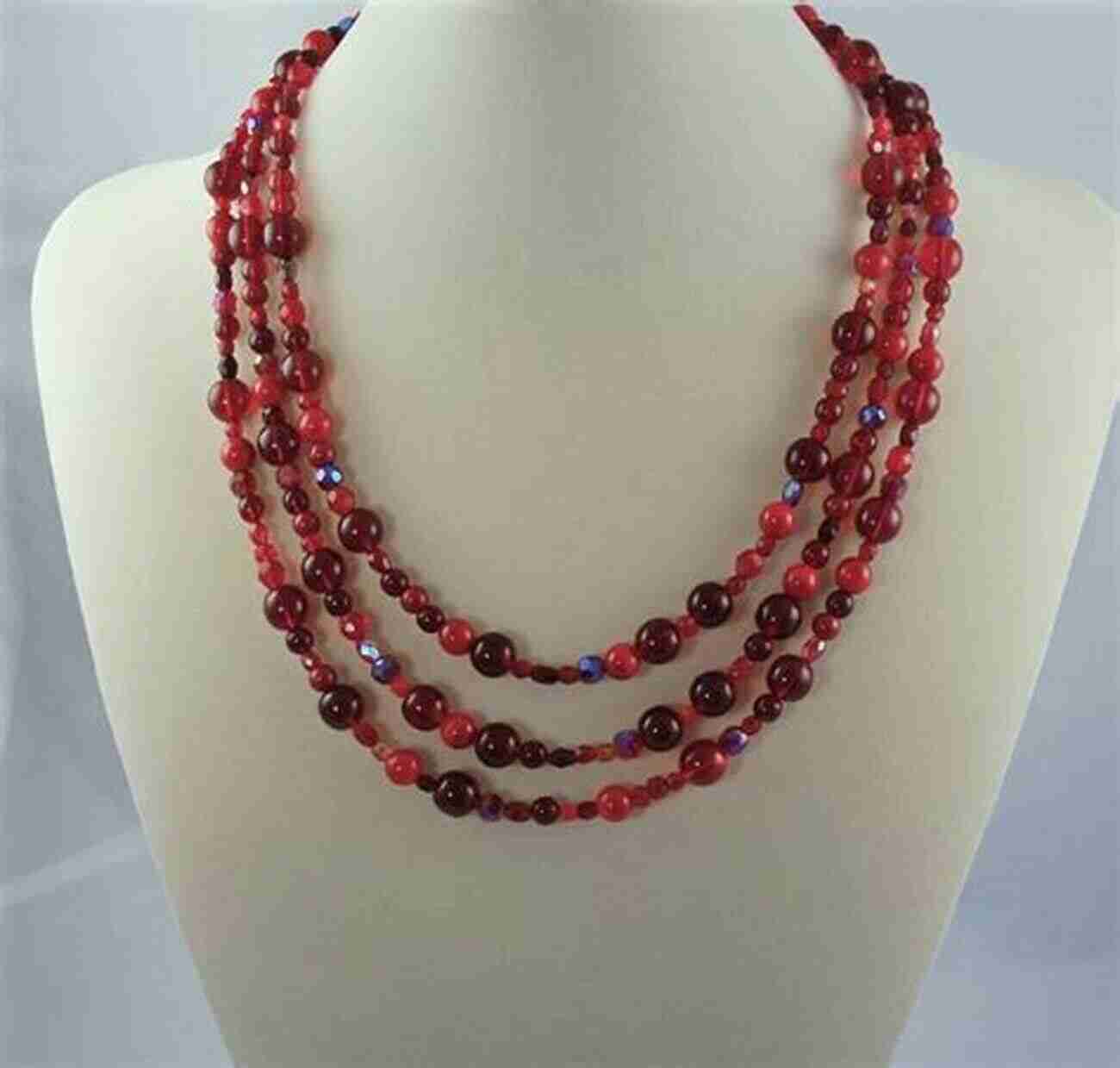 Stunning Dark Red Olivia Stone Necklace Dark (Red 2) Olivia Stone