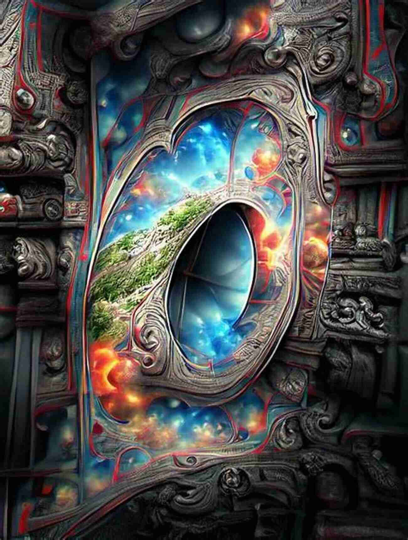 The Painted Portal An Intricately Painted Door Leading To A Vibrant World CHAOS: Chaotically Organized: Seven Short Stories To Have To Be Told