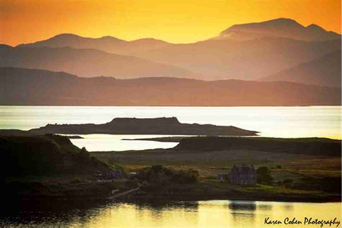 Vibrant Sunset In Oban, Scotland Once Upon A Place In Oban Scotland: Sunrises And Sunsets In Oban Scotland