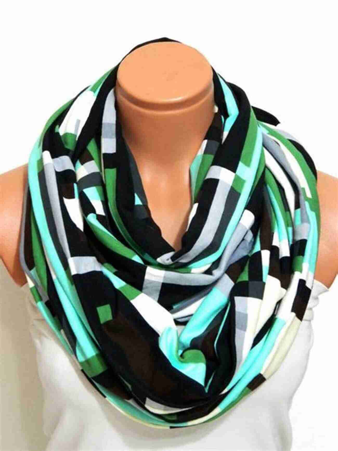 Vibrant Striped Infinity Scarf For A Pop Of Color And A Touch Of Warmth Layers: 19 Knit Projects To Fit Flatter Drape