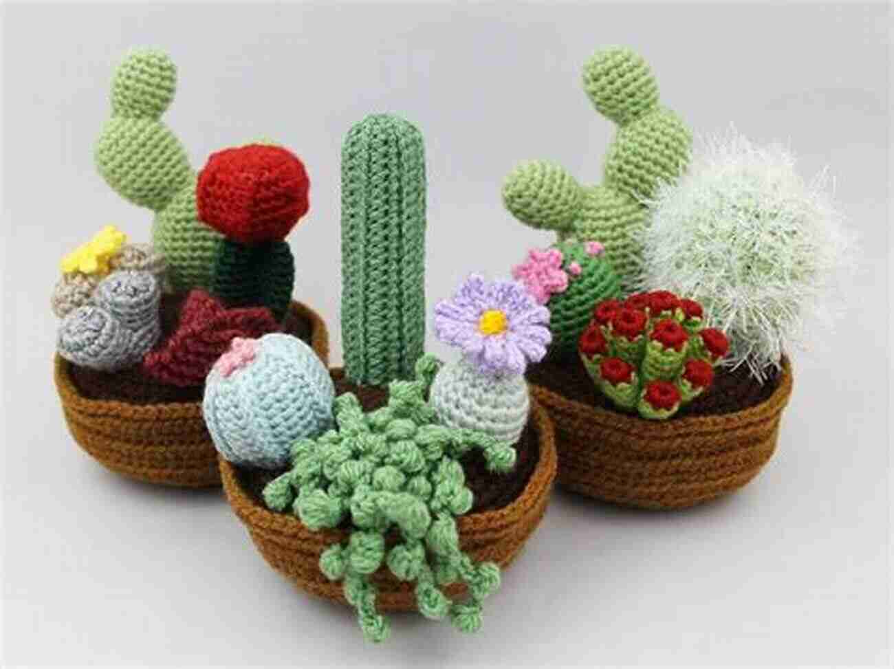 Zebra Cactus Crochet Pattern Knotmonsters: Cactus Garden Edition: 12 Amigurumi Crochet Patterns