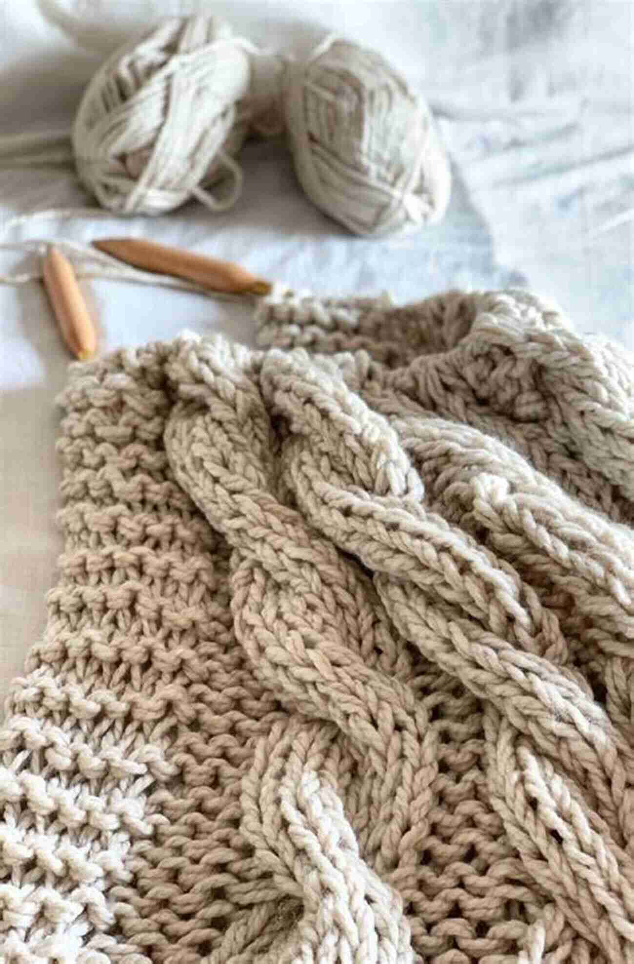 Chunky Cable Knit Blanket Knitting For Baby: 30 Heirloom Projects With Complete How To Knit Instructions