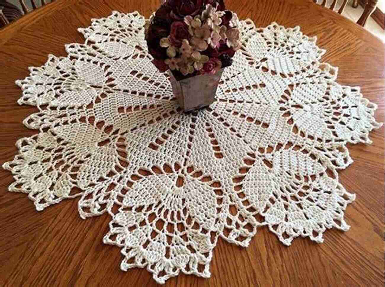 Crochet Tulip Serenade Doily Pattern Spring Doilies To Crochet A Collection Of Floral Doily Crochet Patterns