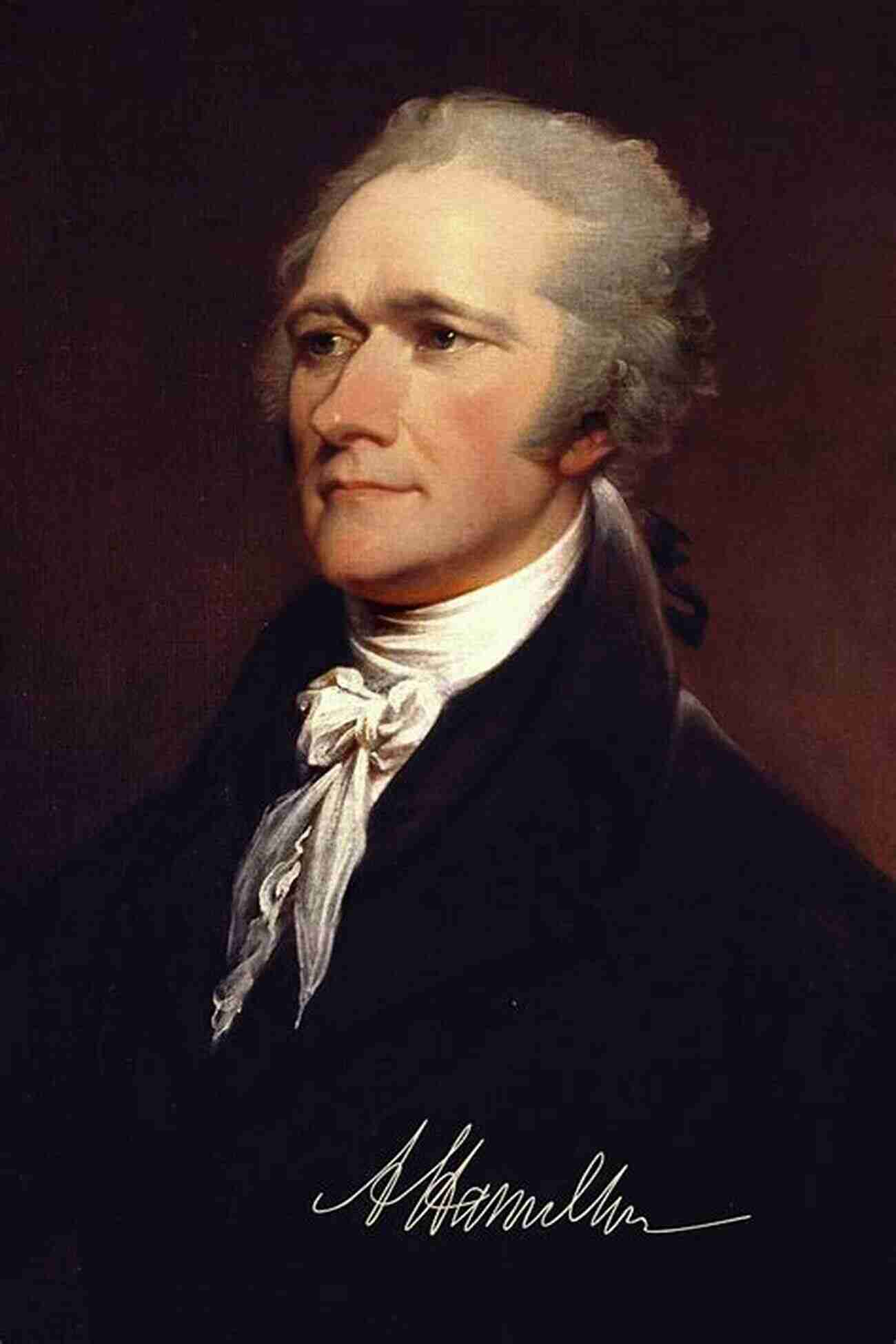 Portrait Of Alexander Hamilton, A Founding Father Of America American Founding Fathers In Color: Adams Washington Jefferson And Others