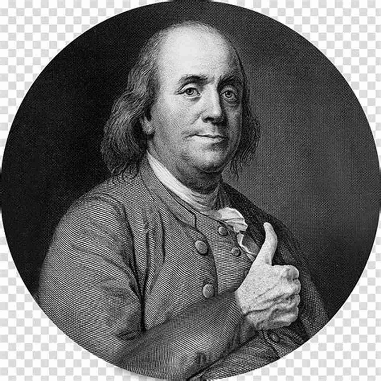 Portrait Of Benjamin Franklin, A Founding Father Of America American Founding Fathers In Color: Adams Washington Jefferson And Others