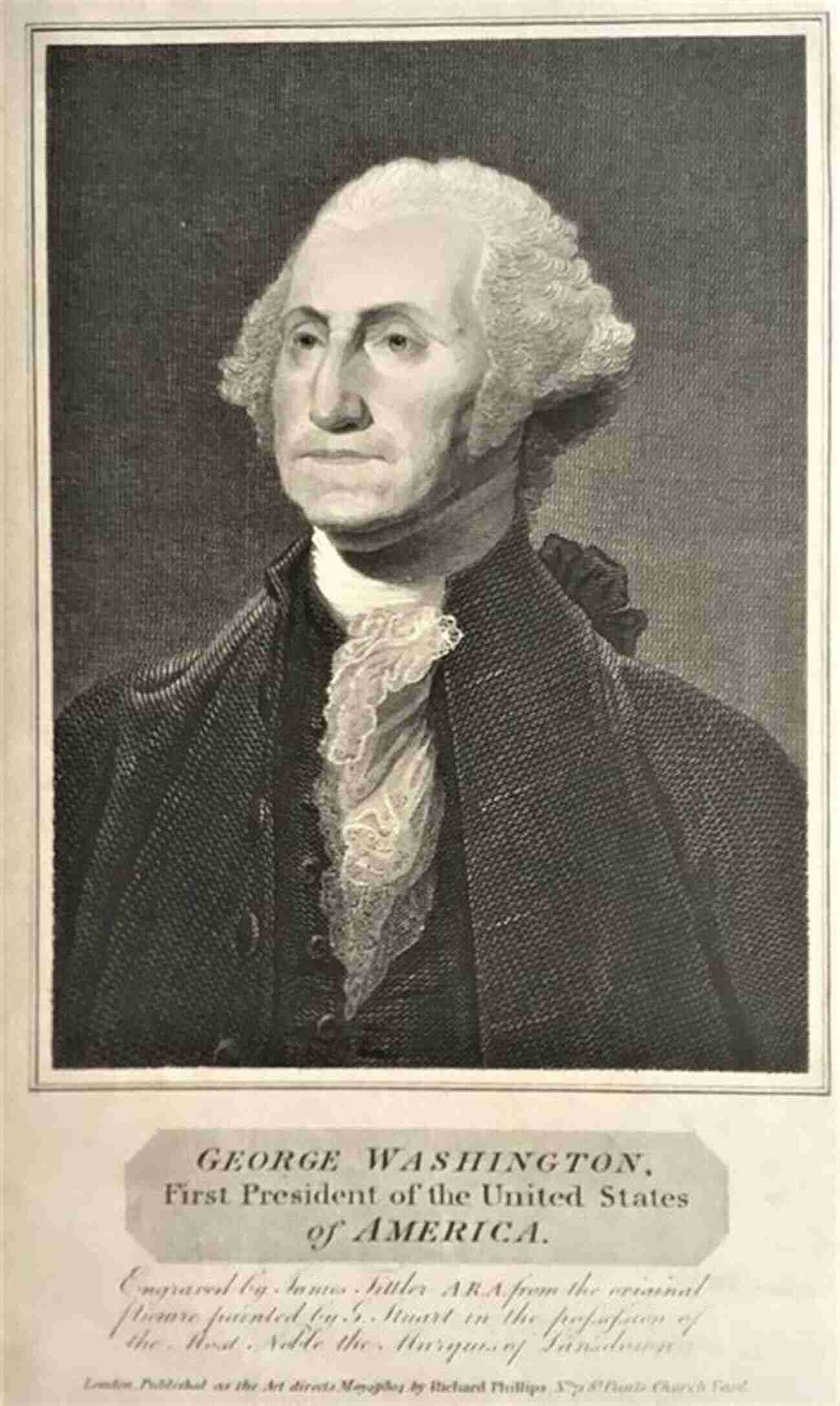 Portrait Of George Washington, The First President Of The United States American Founding Fathers In Color: Adams Washington Jefferson And Others