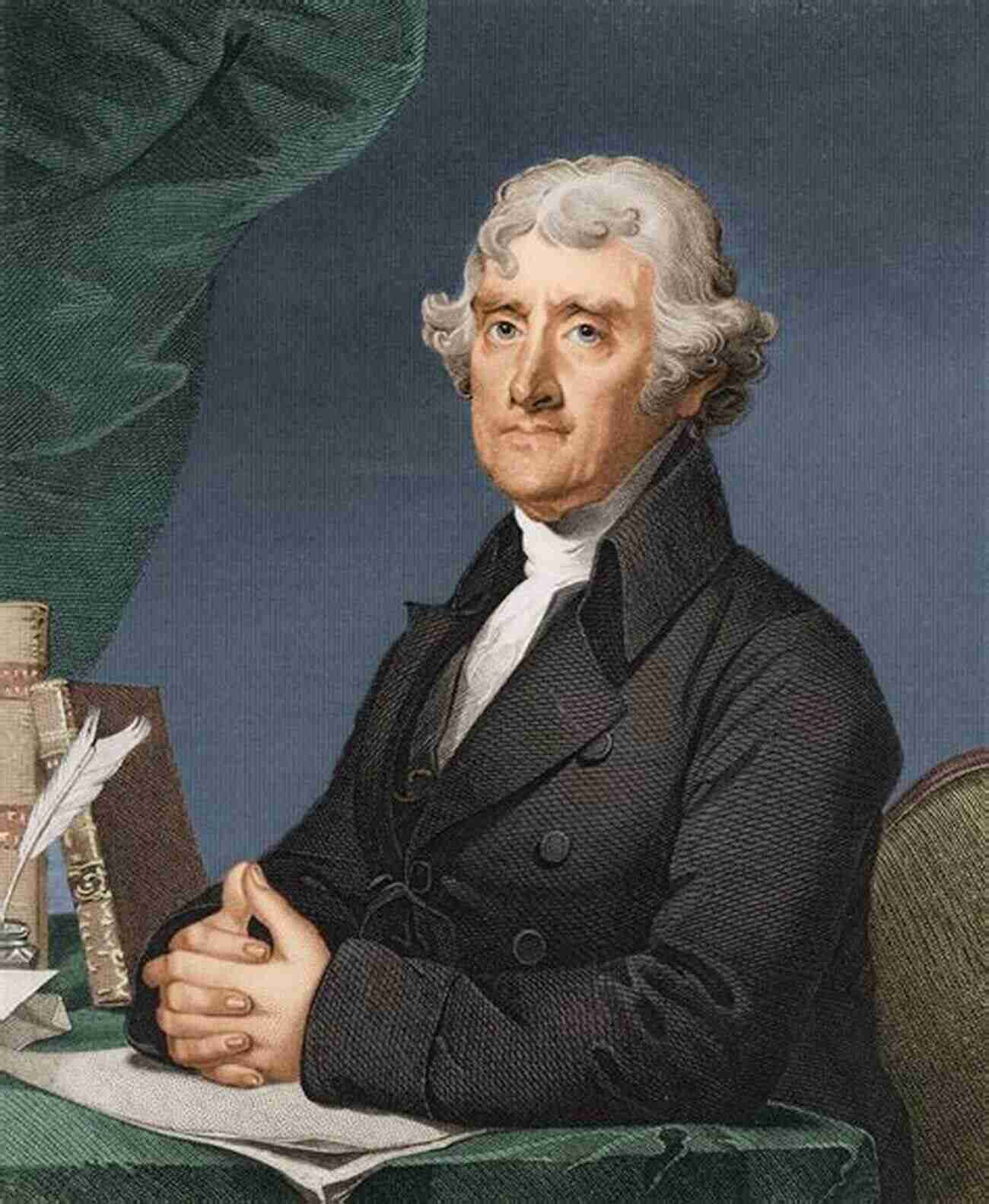 Portrait Of Thomas Jefferson, A Founding Father Of America American Founding Fathers In Color: Adams Washington Jefferson And Others