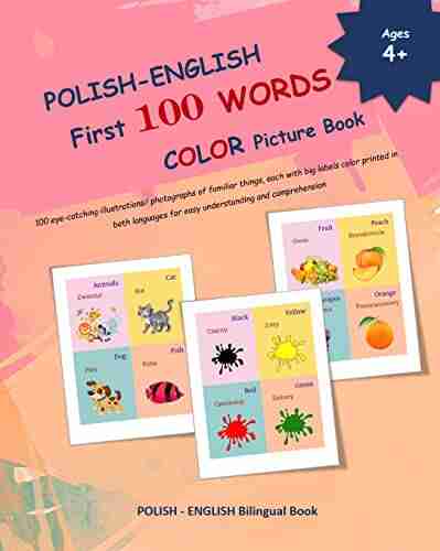 POLISH ENGLISH First 100 WORDS COLOR Picture (POLISH Alphabets and POLISH Language Learning Books)