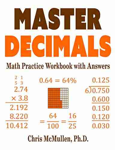 Master Decimals Math Practice Workbook with Answers