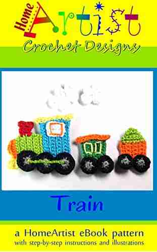 Crochet Pattern: Train Applique Homeartist Design