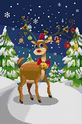 Rudolph The Red Nose Reindeer Cross Stitch