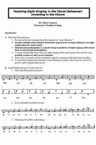 Building Choral Excellence: Teaching Sight Singing in the Choral Rehearsal