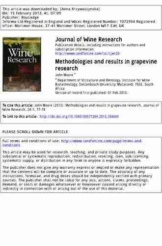 Methodologies And Results In Grapevine Research